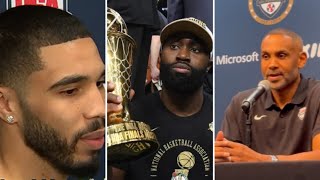 Jayson Tatum Surprised by Jalen Brown Question amp Grant Hill on Jaylen Brown Team USA [upl. by Charla988]