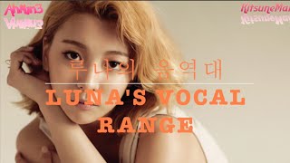 Lunas Vocal Range 루나의 음역대 C3  D6 1옥타브 도  4옥타브 레 [upl. by Sihon890]