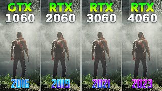 GTX 1060 vs RTX 2060 vs RTX 3060 vs RTX 4060  Test in 8 Games [upl. by Ihcur]