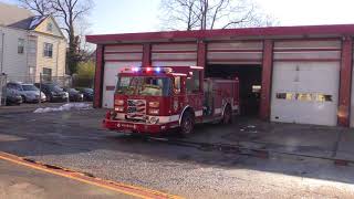 Passaic NJ Fire Dept Westside Fire House Engine 1 Spare Paterson Ladder 3 Engine 4 Responding [upl. by Arratahs]