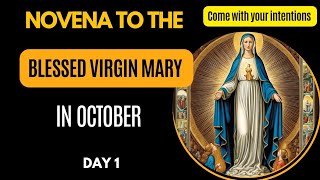 Novena to the Blessed Virgin Mary in the Month of October Day 1 Marian devotion  October devotion [upl. by Cassius]