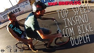 BIKEVLOG radcira  TOP SPEED INSANO COM BIKE DUPLA [upl. by Mima]