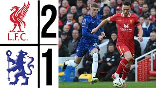 🔴 LIVERPOOL VS CHELSEA 21 Extended Highlights  Mo Salah amp Jones Goal  Premier League 202425 [upl. by Baxy834]