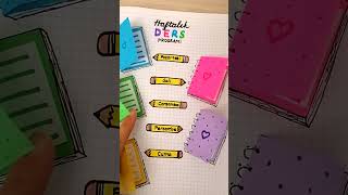 HER ÖĞRENCİYE LAZIM❗🤩📖📅 shorts diy artandcraft backtoschool [upl. by Relyhs]