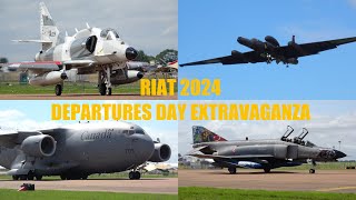 RIAT 2024 DEPARTURE DAY FULL COVERAGE 4K airshowvision [upl. by Inava]