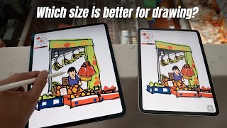 11 vs 13inch iPad Pro or Air Which size to get for drawing [upl. by Vannie]