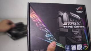 ASUS ROG STRIX Z270I GAMING ITX Motherboard Unboxing and Overview [upl. by Marthe927]