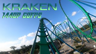 Kraken  Sea World Orlando Florida  Front Row POV  27K 60 FPS [upl. by Marten]