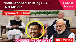 IndiaChina Relations Is India Moving Away from the USA [upl. by Aizirtap]