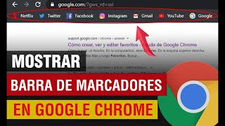 Mostrar y Ocultar la Barra de Marcadores o Barra de Favoritos en Google Chrome technology viral [upl. by Idnor917]