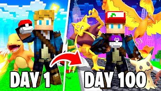 I Spent 100 Days in MINECRAFT PIXELMON… Here’s What Happened [upl. by Ryder497]