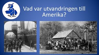 Vad var utvandringen till Amerika Sveriges historia [upl. by Azyl]