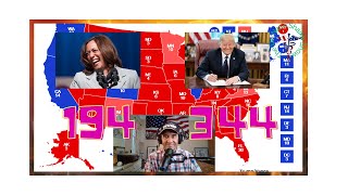 ELECTORAL ELECTION SCOREBOARD TRUMP 344 HARRIS 194  FLIPS VIRGINIA NEW HAMPSHIRE amp MINNESOTA [upl. by Ophelie]