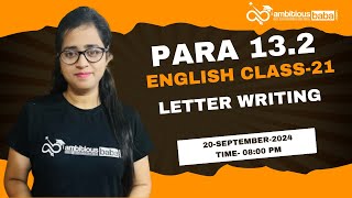 Para 132 Exam 2024  letter writing  Class 21  English  Gazala Maam [upl. by Cr]