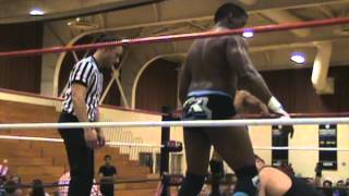 APWs One Scary Night 100513  The Gift Damien Grundy amp Will Rood Vs Dominic Simon amp Sione Finau [upl. by Yseulte]