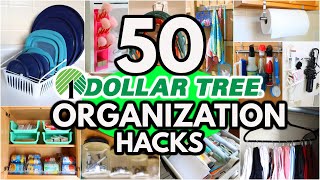 50 Dollar Tree Organization HACKS to get your home Organized FAST ideas from a pro [upl. by Omsoc]