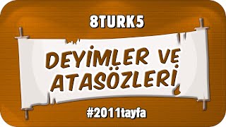 Deyimler ve Atasözleri 📙 8TURK5 2025LGS [upl. by Joelly406]