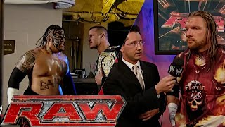 Randy Orton Triple H amp MrMcMahon Backstage Segments After Cyber Sunday RAW Oct 292007 [upl. by Nagard]