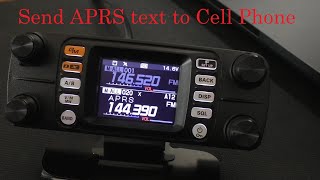 Yaesu FTM300DR how to send APRS txt messages to a cell phone [upl. by Anelec]