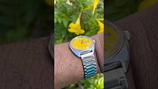 HMT Kohinoor Yellow Watch trending shorts watch hmtwatches fashion viralvideo viralshorts [upl. by Gabe]