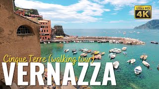 VERNAZZA Cinque Terre Italy walking tour in 4k Liguria [upl. by Enal]