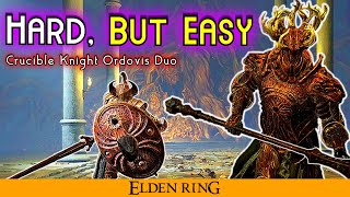 Elden Ring  How to Beat Crucible Knight Ordovis EASILY [upl. by Gowon]