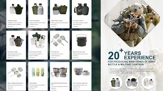 20 years Factory manufacturing military canteenmess kitSports bottle [upl. by Siuluj]