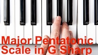 Major Pentatonic Scale G Sharp A Flat  Keyboard Lessons [upl. by Atnohsal]