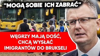 Bunt na Węgrzech Chcą odsyłać imigrantów do Brukseli autobusami [upl. by Fortna83]