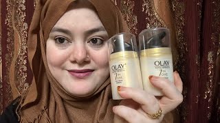 Olay 7 effects day and night cream review [upl. by Otsirc707]