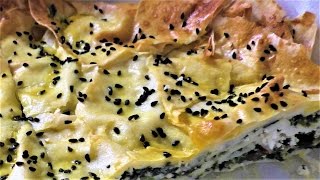 YUFKA BÖREK GEFÜLLT MIT SCHAFSKÄSE UND SPINAT  VEGETARISCH  Lecker [upl. by Philander511]