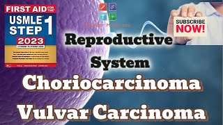USMLE step 1Choriocarcinoma and Vulvular carcinoma from First AidReproductive PathologyUrduHindi [upl. by Enyak]