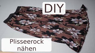 Plisseerock nähen lernen  DIY mit Annas Nähschule  nähen lernen [upl. by Lawtun]