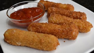 The Best Mozzarella Sticks  Fried Mozzarella Cheese Sticks [upl. by Anitsrihc]