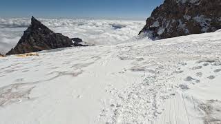 Journey to the Top Disappointment Cleaver Route on Rainier Climbing Hiking [upl. by Aikemit]