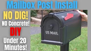 How to Easily Install a Mailbox Post No Digging No Concrete [upl. by O'Hara762]