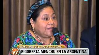 Visión Siete Rigoberta Menchu en la Argentina [upl. by Norvell]