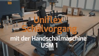 Schälvorgang mit der Handschälmaschine USM 1 [upl. by Eelreveb84]