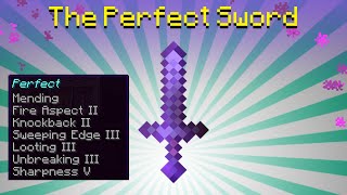 How to enchant a PERFECT Minecraft Sword  7 enchantments [upl. by Naveb489]