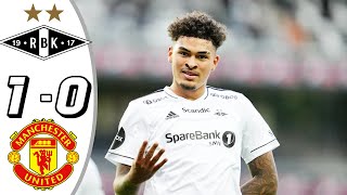 Rosenborg vs Manchester United 10 All Goals amp Highlights  2024 noah jean holm goal [upl. by Isia]