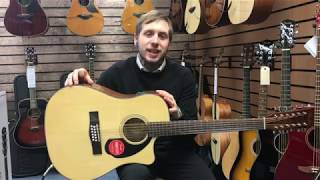 Fender CD60SCE 12 StringGuitar Review  Rimmers Music [upl. by Nnylav]