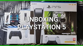 UNBOXING PlayStation 5 amp M2 SSD Samsung 990 Pro  Heatsink Sabrent [upl. by Newcomer]