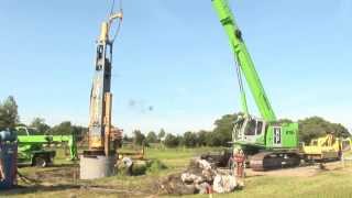 SENNEBOGEN  Construction 673 Telescopic Crawler Crane ESeries operating in Germany [upl. by Macdonell40]