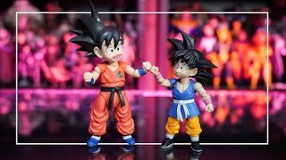 GOKU GT vs GOKU KID Dragon Ball SH Figuarts 🐉🌟  El Tio pixel [upl. by Natanoy511]