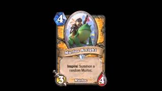 Murloc Knight Sounds  Hearthstone The Grand Tournament [upl. by Dnomal]