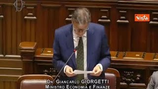 Giorgetti quotIl gettito del concordato preventivo sarà impiegato per riduzione aliquote Irpefquot [upl. by Lanos]