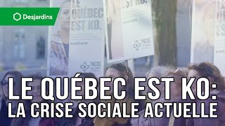 Le Québec est KO  Une campagne pour dénoncer la crise sociale actuelle [upl. by Anitsrihc]