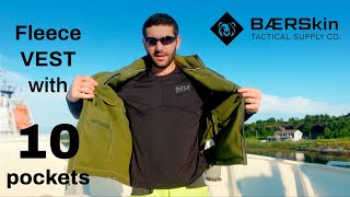 Mens BEST FLEECE Vest for work–BAERskin VEST reviewmensfashion mensweartacticalvesttravelwork [upl. by Anaibaf]