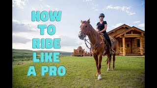 HOW TO RIDE A HORSE WESTERN BEGINNERS TRAIL RIDING GUIDE [upl. by Eineg871]