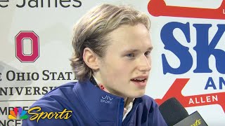 Ilia Malinin went into autopilot to overcome nerves win 2024 Skate America title  NBC Sports [upl. by Russell21]